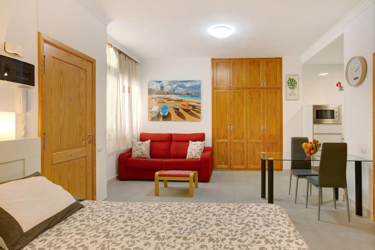Beach Studio Apartment Canteras لاس بالماس دي غران كاناريا المظهر الخارجي الصورة