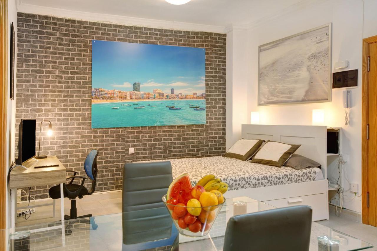 Beach Studio Apartment Canteras لاس بالماس دي غران كاناريا المظهر الخارجي الصورة